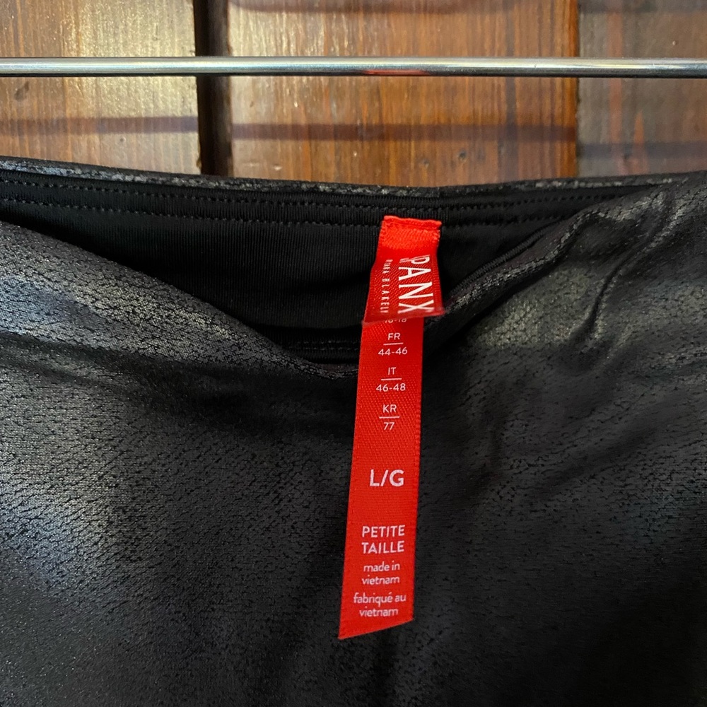 Spank Faux Leather Moto leggings